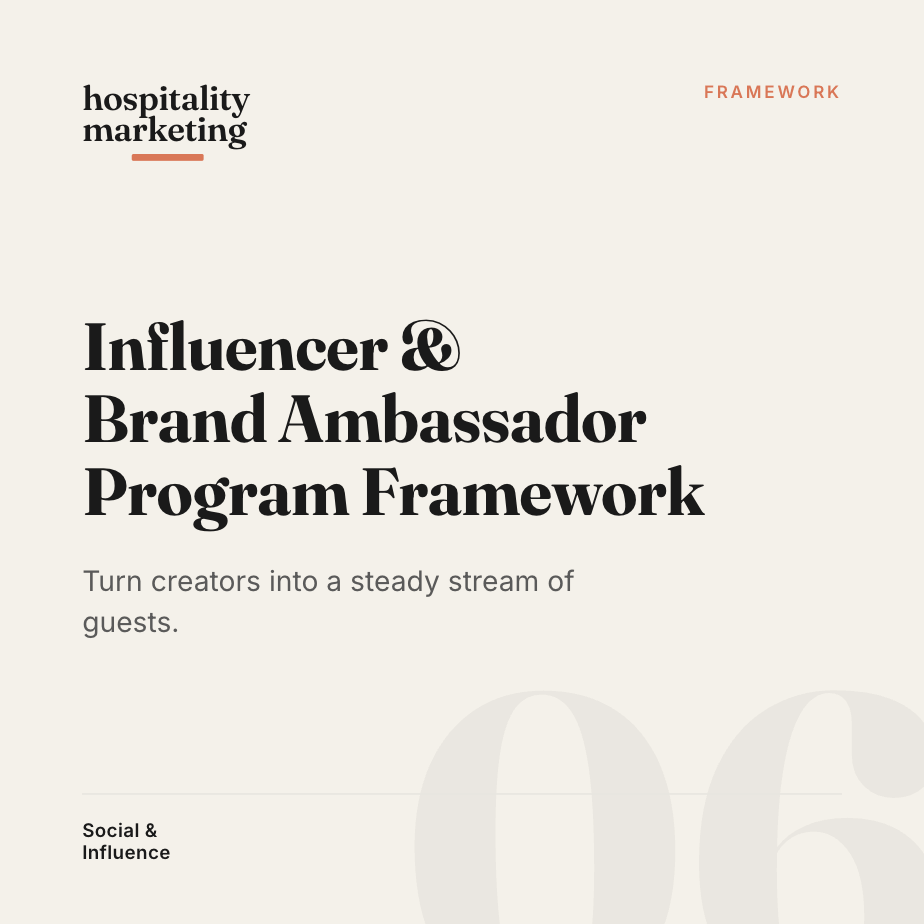 Influencer & Brand Ambassador Program Framework
