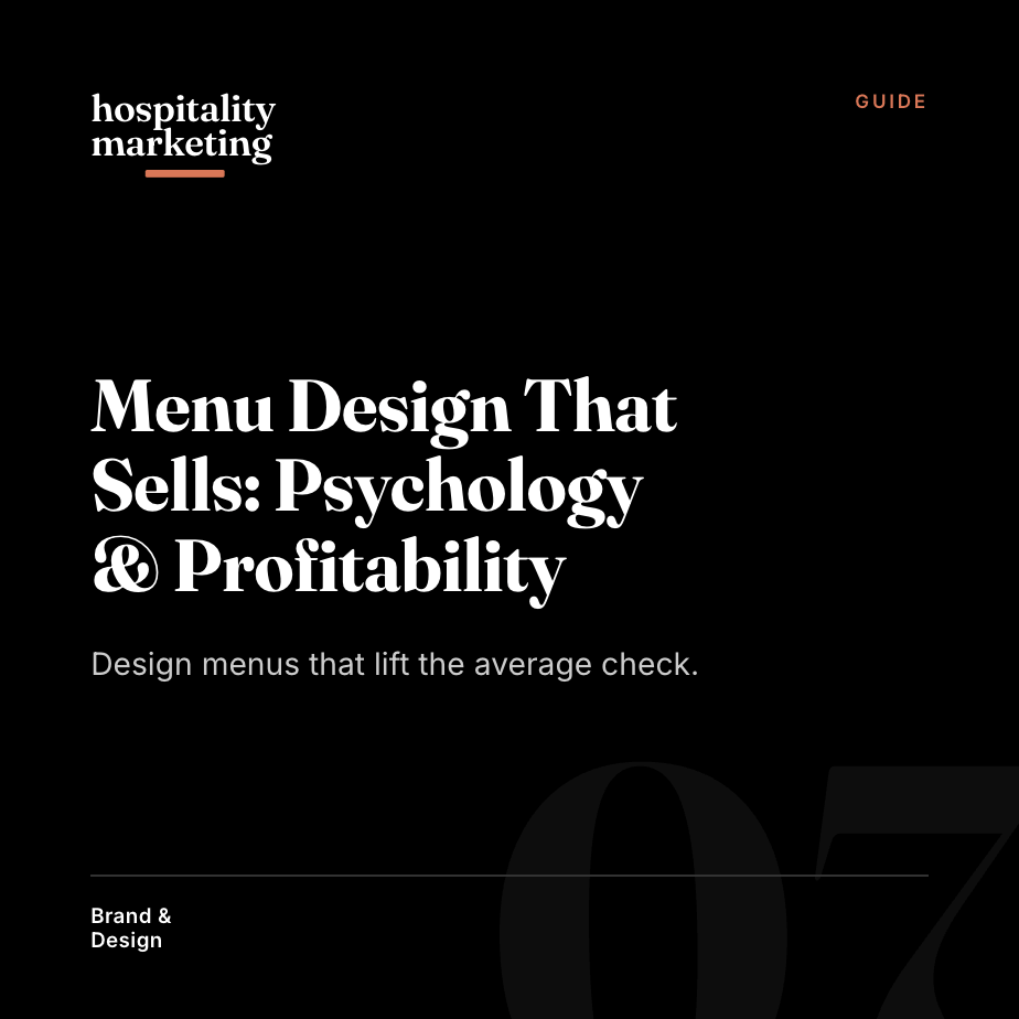 Menu Design That Sells: Psychology & Profitability