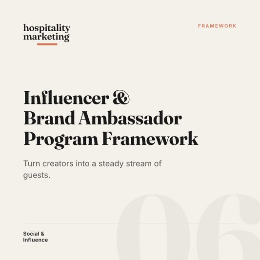 Influencer & Brand Ambassador Program Framework
