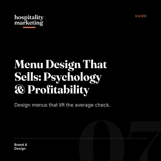 Menu Design That Sells: Psychology & Profitability