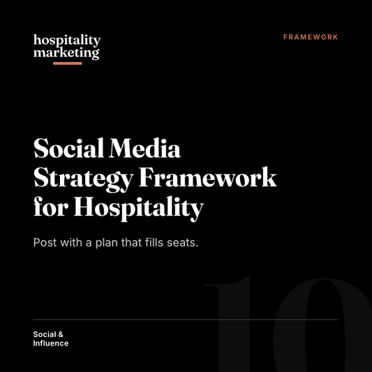 Social Media Strategy Framework for Hospitality